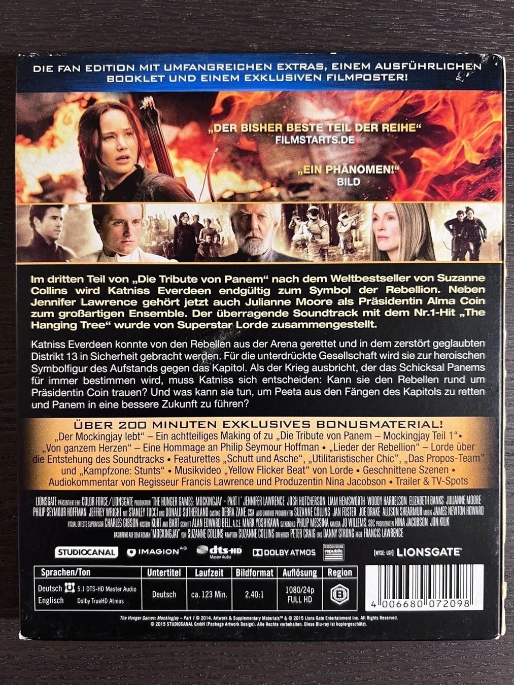 Tutti i DVDs: Die Tribute von Panem Mockingjay Teil 1 – Usato da Zürich venduto da Blu-ray_ZH 1