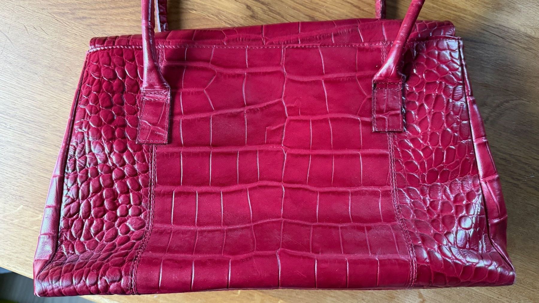 Bauer Borse da donna: Handtasche Bata rot – Usato da Schaffhausen venduto da Bootes 1