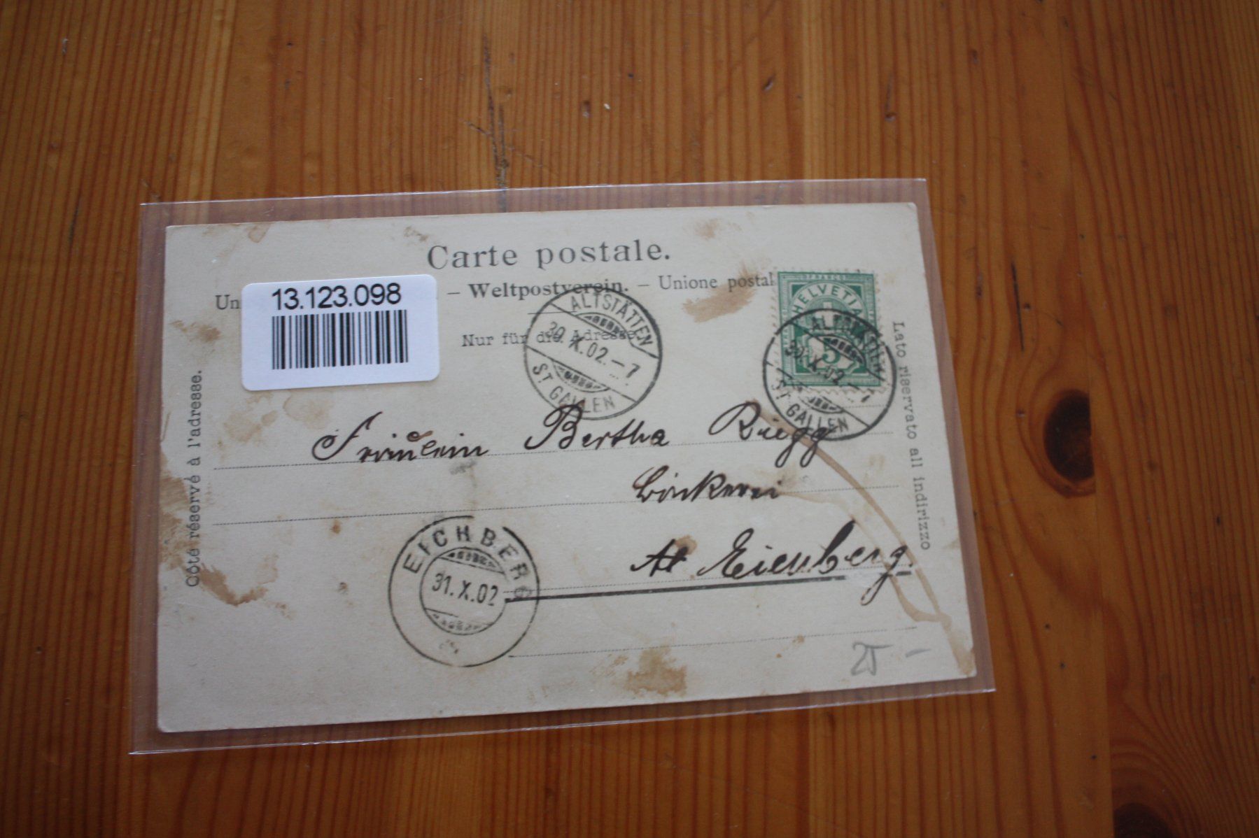 Cartoline postali: Altstätten  Rheintal – Usato da Altstätten SG venduto da sulim 1