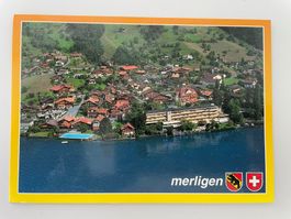 Originale Ansichtskarte von Merligen am Thunersee
