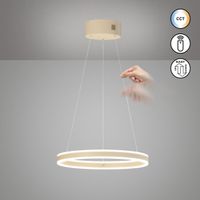 LED Pendelleuchte, Sand, CCT, 50 cm Ø