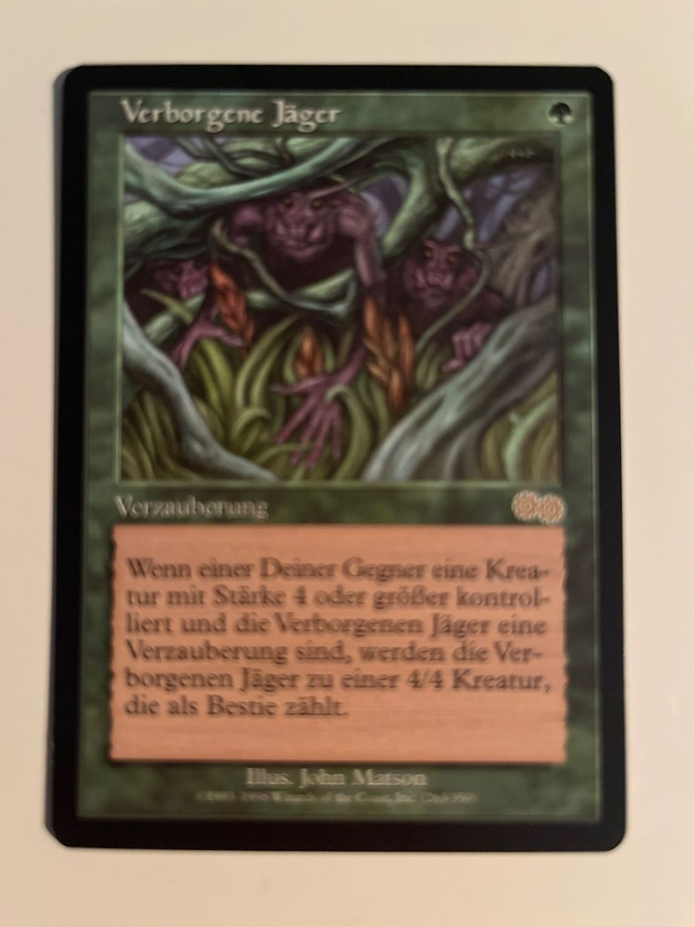Magic The Gathering Carte collezionabili: 1 x Verborgene Jäger - Magic: The Gathering - MtG – Usato da Kriens venduto da Shadi1980