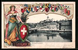 Passepartout-Lithographie Schaffhausen, 