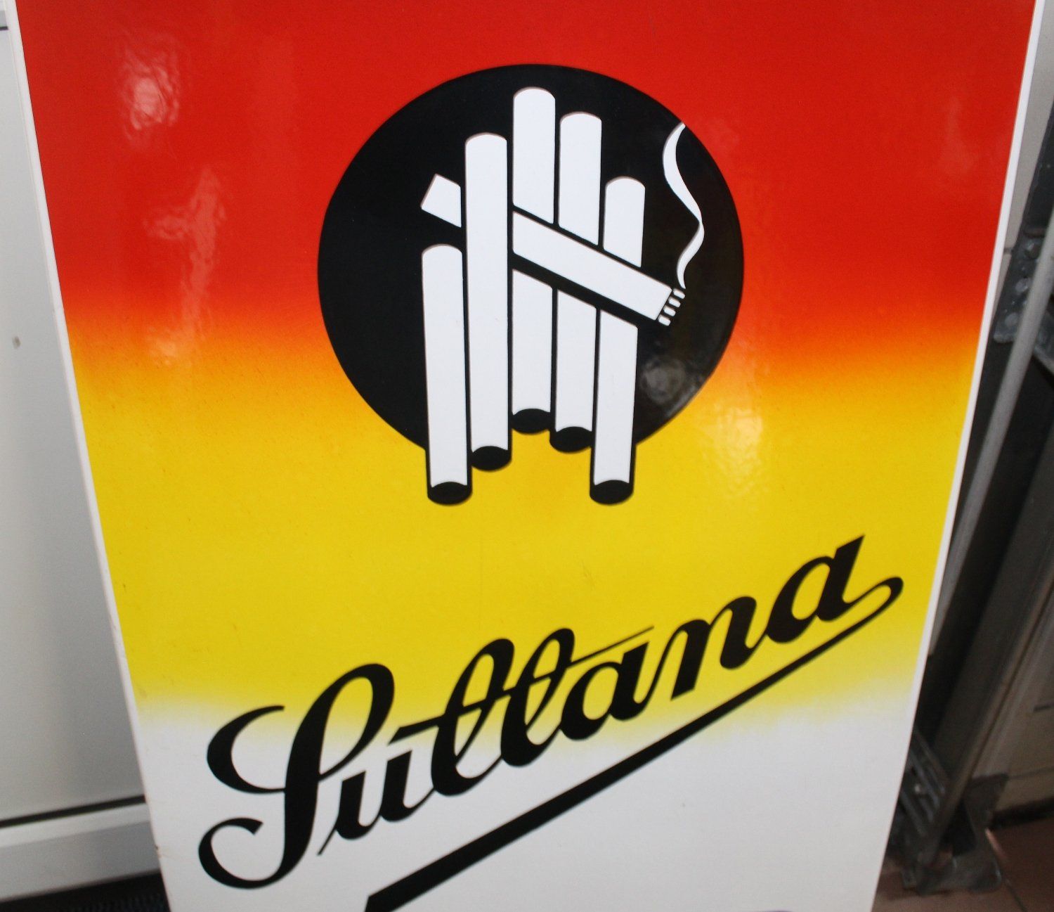 Insegne: Sullana Beer Cigaretten Emailschild CH – Usato da Lüchingen venduto da Aw67 3