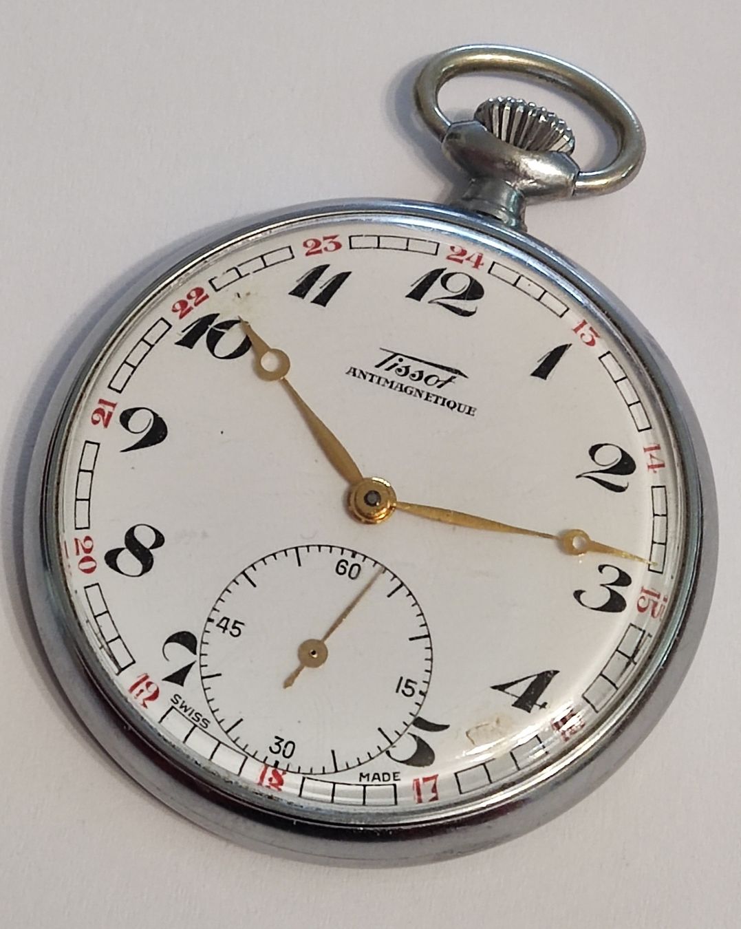 Tissot Taschenuhr mit kleiner Sekunde mechanisch (Gebraucht) in