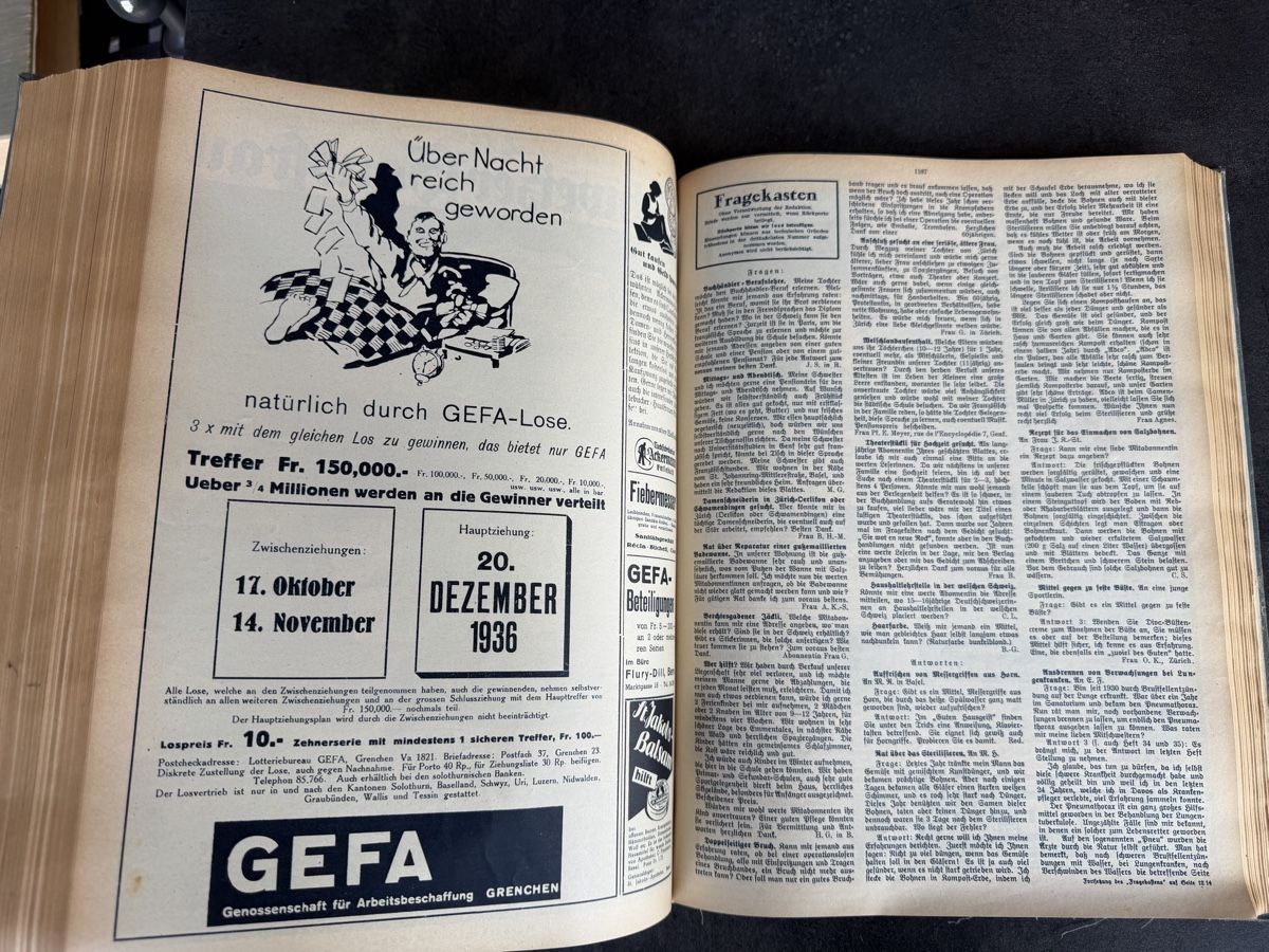 Bücher: Die Schweizer Hausfrau 1936 – Gebraucht aus Riehen von Pcat 3