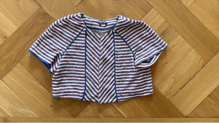 Sommerliches Streifen kurz-Jäckchen, Grösse M