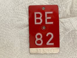 Velonummer Velo Nummer BE 82