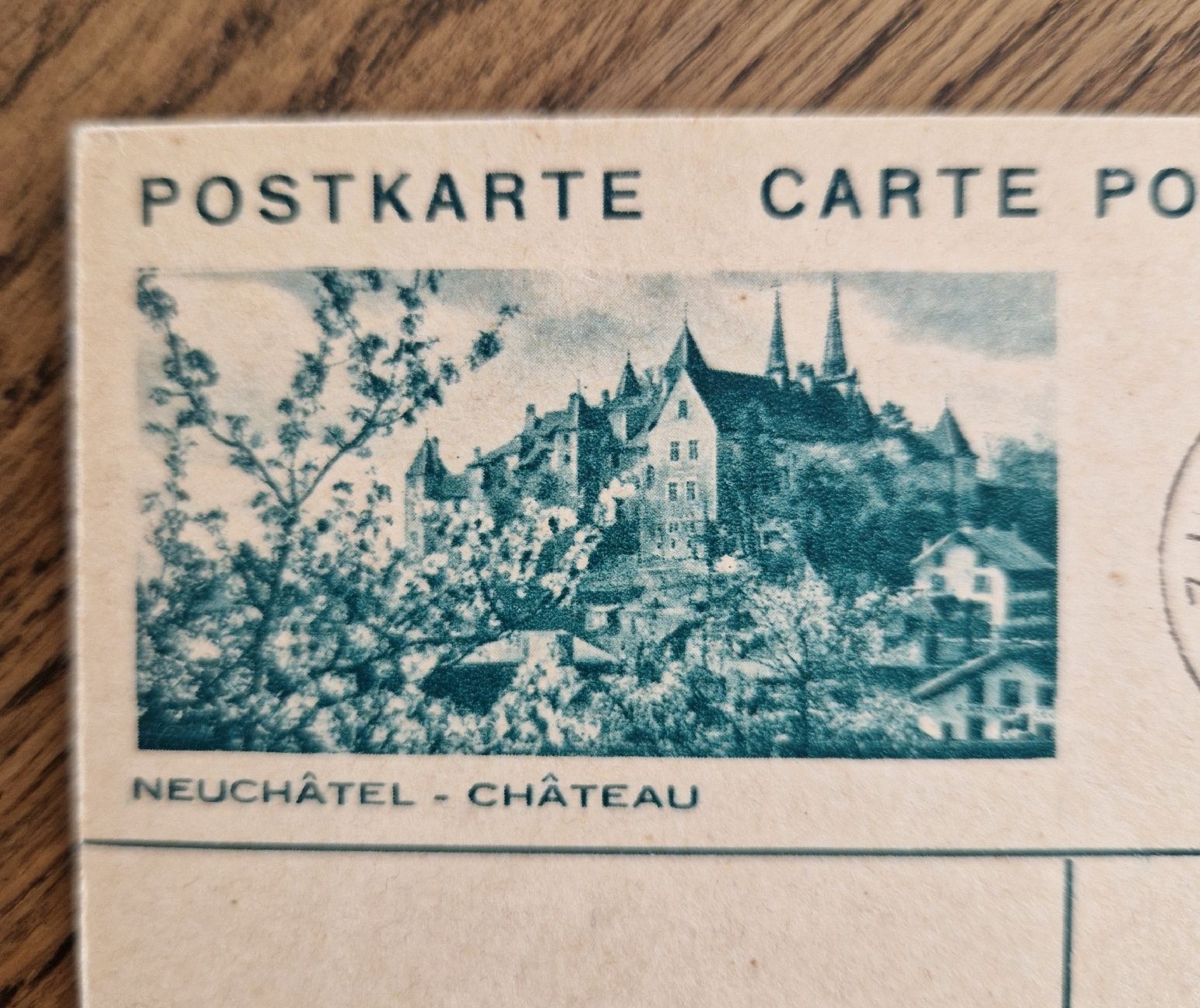 Cartoline postali: Postkarte, Château Neuchâtel 1932 – Usato da Ebikon venduto da Donar50 1