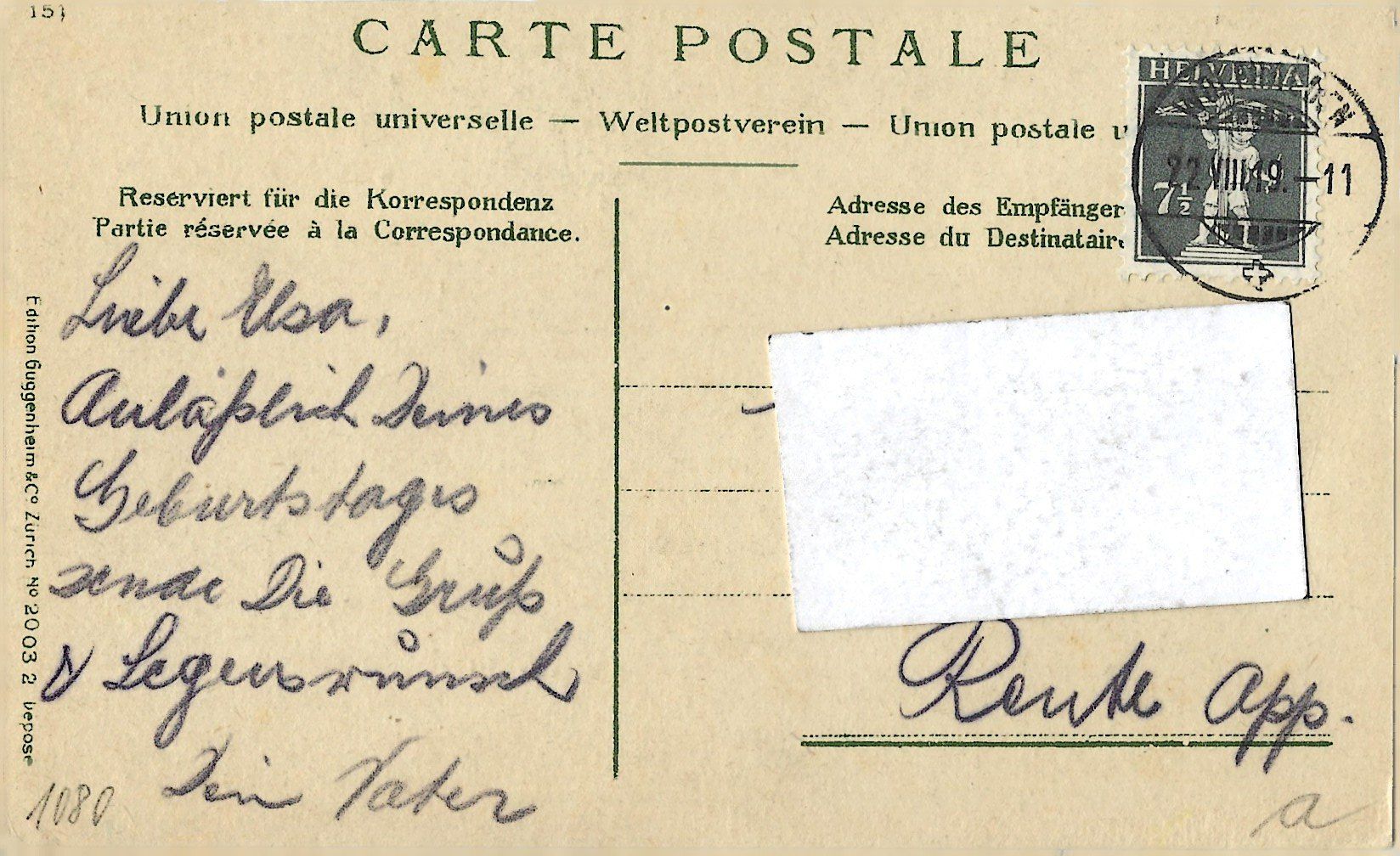 Cartes postales: 8140    Wolfhalden – D'occasion à Bütschwil par Jackson1A 1