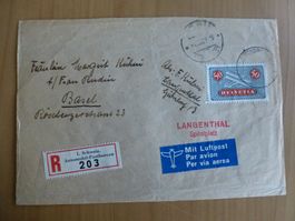 Luftpost Briefstück 1937