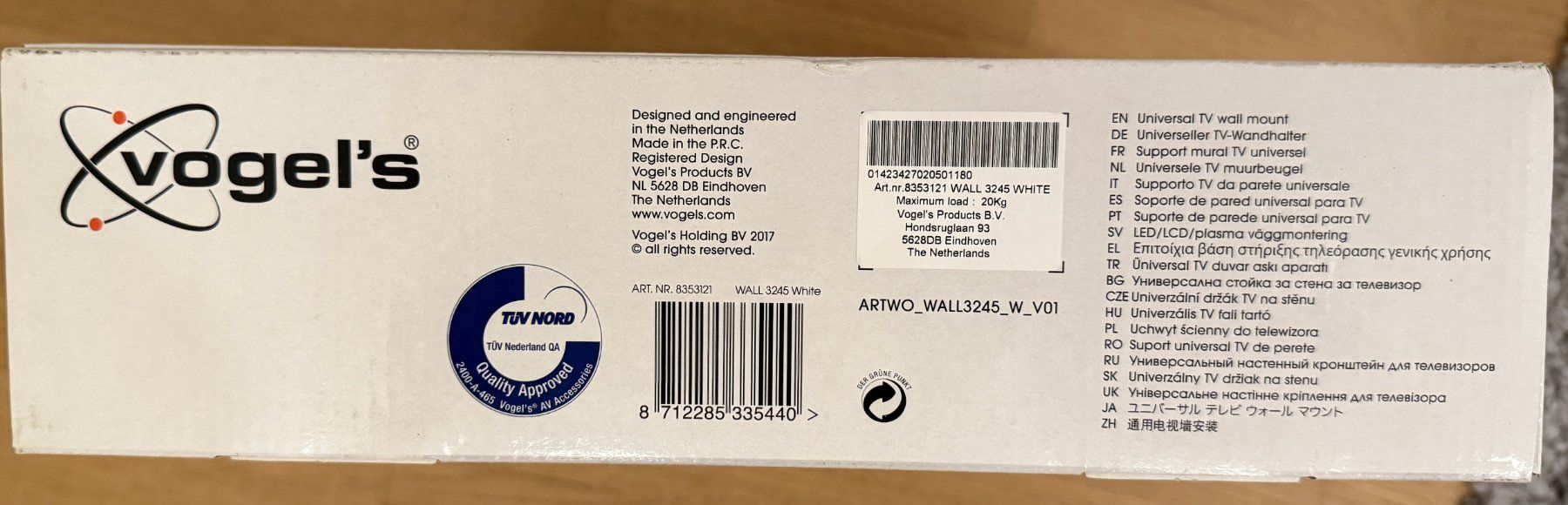 Supporti a parete: Vogel's wall mount (Max 20 kg) – Nuovo e nell'imballaggio originale da Winterthur venduto da schultzz 2