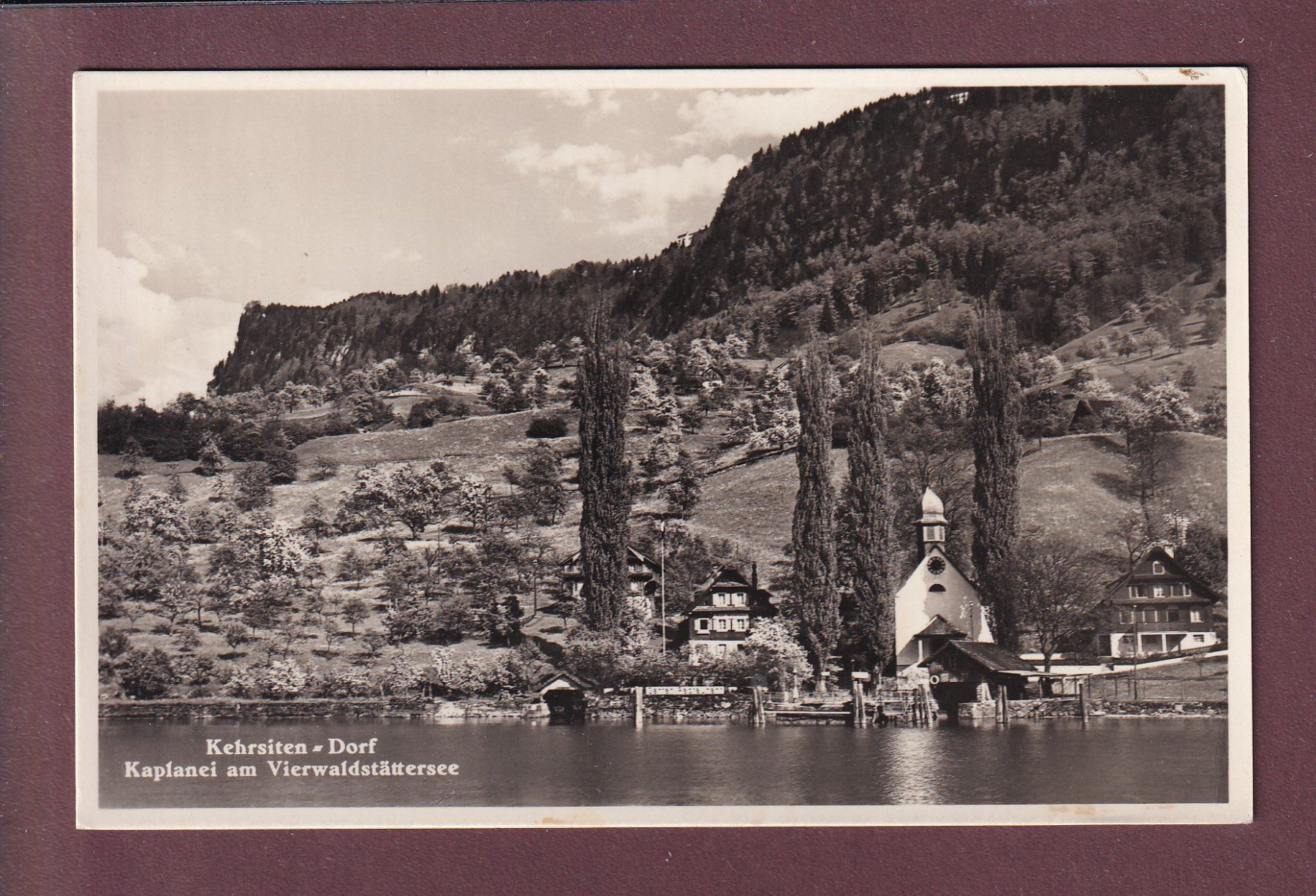 Cartoline postali: KEHRSITEN-DORF - Kaplanei – Usato da Pully venduto da nicecards
