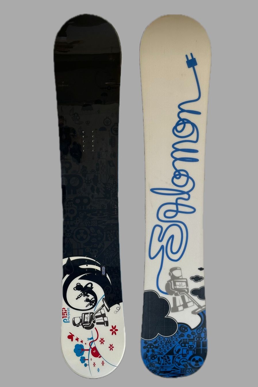 Salomon Board: Snowboard Salomon Prospect 157 - Design Robot Retro – Usato da Villars-sur-Glâne venduto da Quadrien