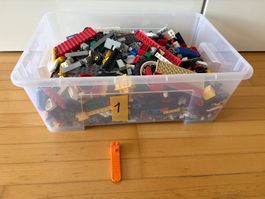 LEGO Bausteine Konvolut, 2kg, Bunt gemischt