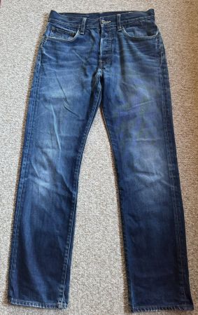 G-Star Raw Jeans 3301 Button Fly blau W32