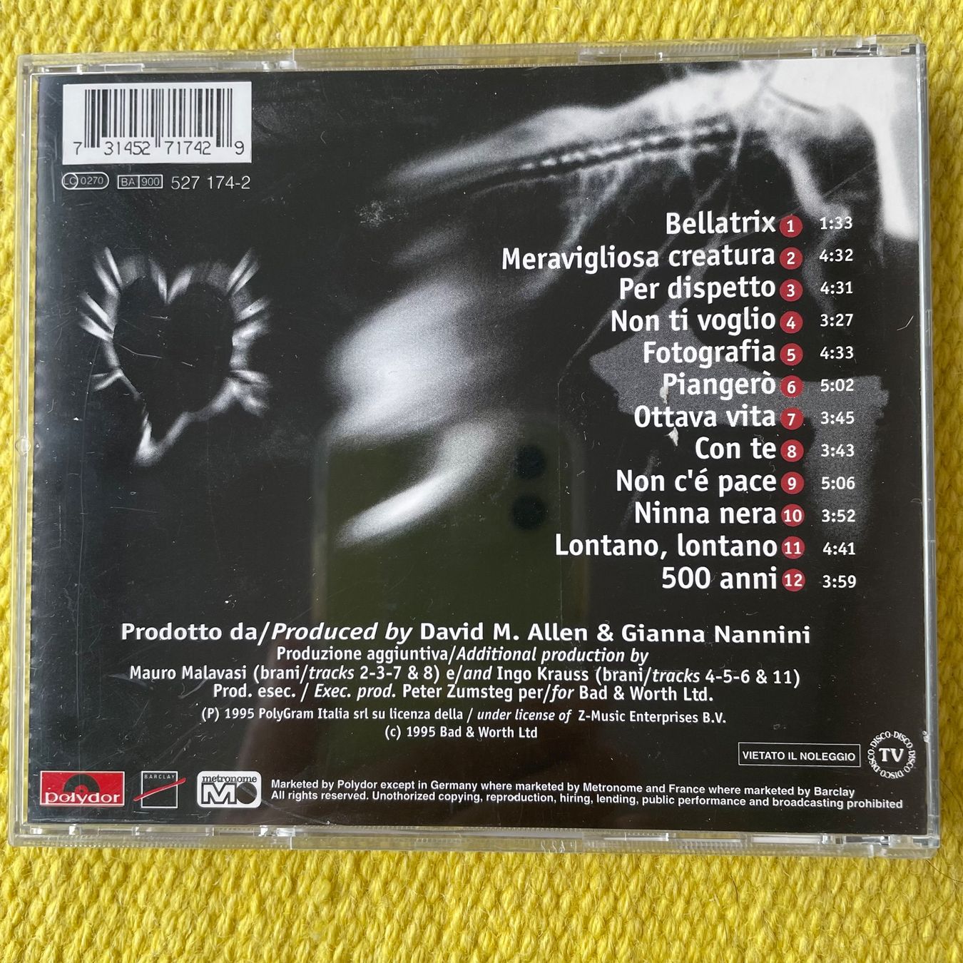 CD: GIANNA NANNINI-DISPETTO – Usato da Rorschacherberg venduto da CD-Roli 1