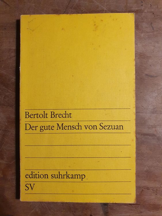 Der gute Mensch von Sezuan Berthold Brecht Kaufen auf Ricardo