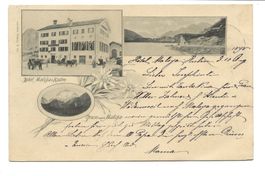 Gruss aus Maloja (GR) Engadin - Hotel Maloja-Kulm - 1898