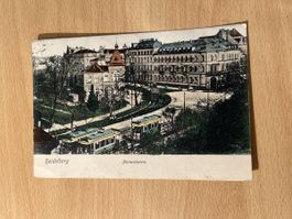 Alte Postkarte: Heidelberg Bismarckplatz, 1912, Top!