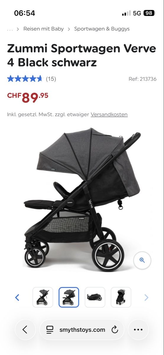Carrozzine: Zummi Buggy – Nuovo (secondo la descrizione) da Schönenberg ZH venduto da flieder08