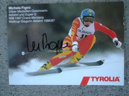 MICHELA FIGINI (CH) SKISTAR AUTOGRAMMKARTE