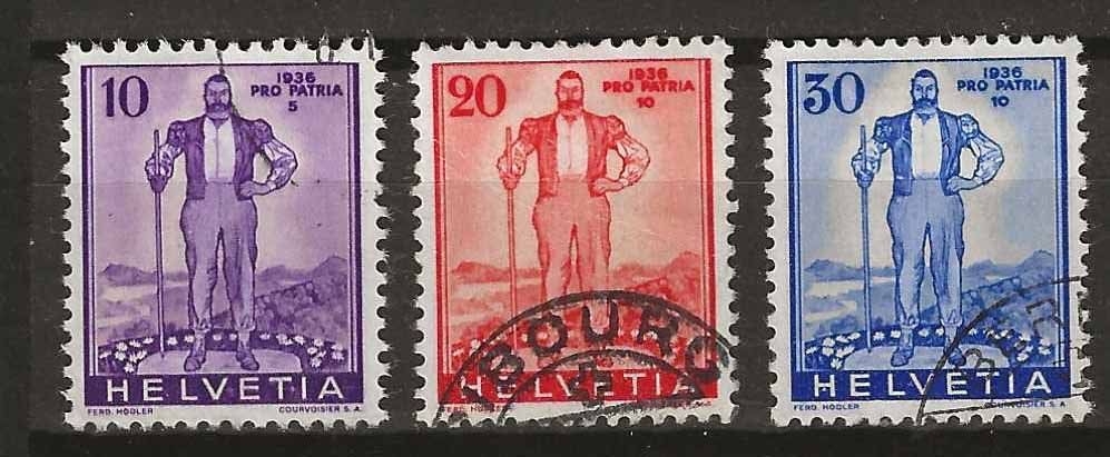 Alle Briefmarken: PP036 - Pro Patria 1936 obl. – Gebraucht aus Trélex von Phil_Albert