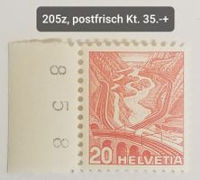 ST122) 205z, Val Leventina, postfrisch Kt. 35.-+
