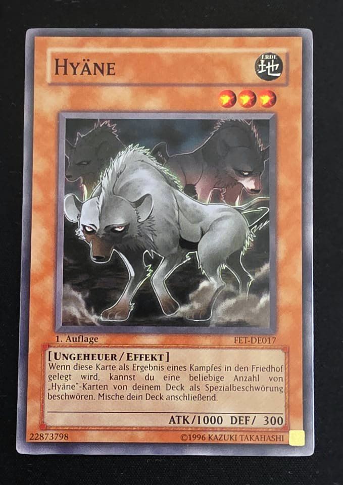 Yugioh Carte collezionabili: Hyäne - FET-DE017 1. Auflage - Yu-Gi-Oh! – Usato da Zürich venduto da Zetto