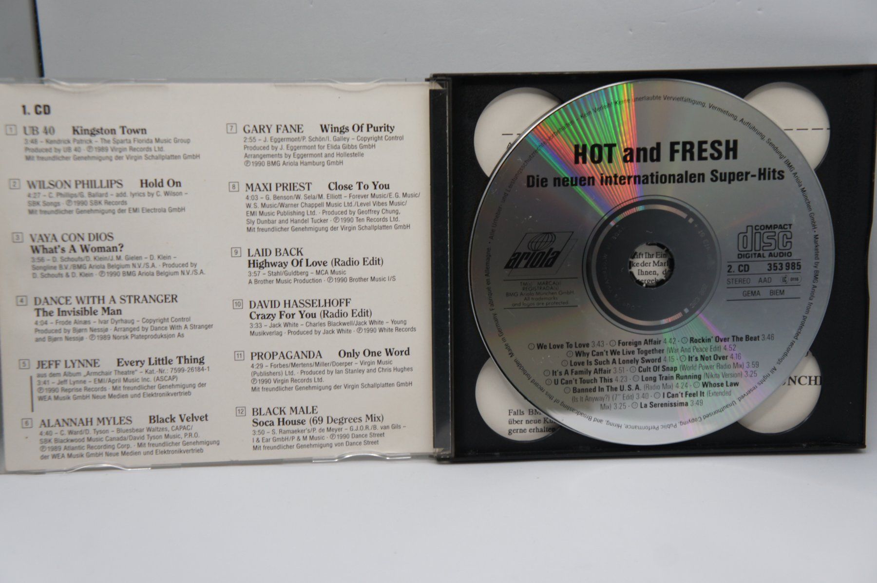 CDs: 2 CD Hot And Fresh #4 / 1990 / Snap Technotronic Gary Moore – Gebraucht aus Ernetschwil von luisvonerni 5