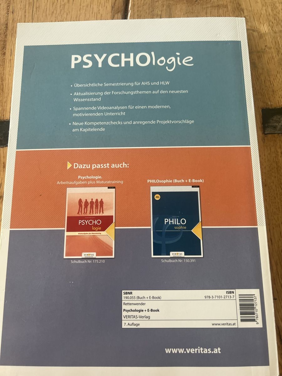 Libri: Psychologie Elissbeth Rettenwender – Usato da Waldkirch venduto da Doreen3 1