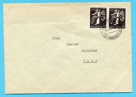 Brief Bahnpost n. Sürlibad, Chur - Abs: Postfach 13131 Gais