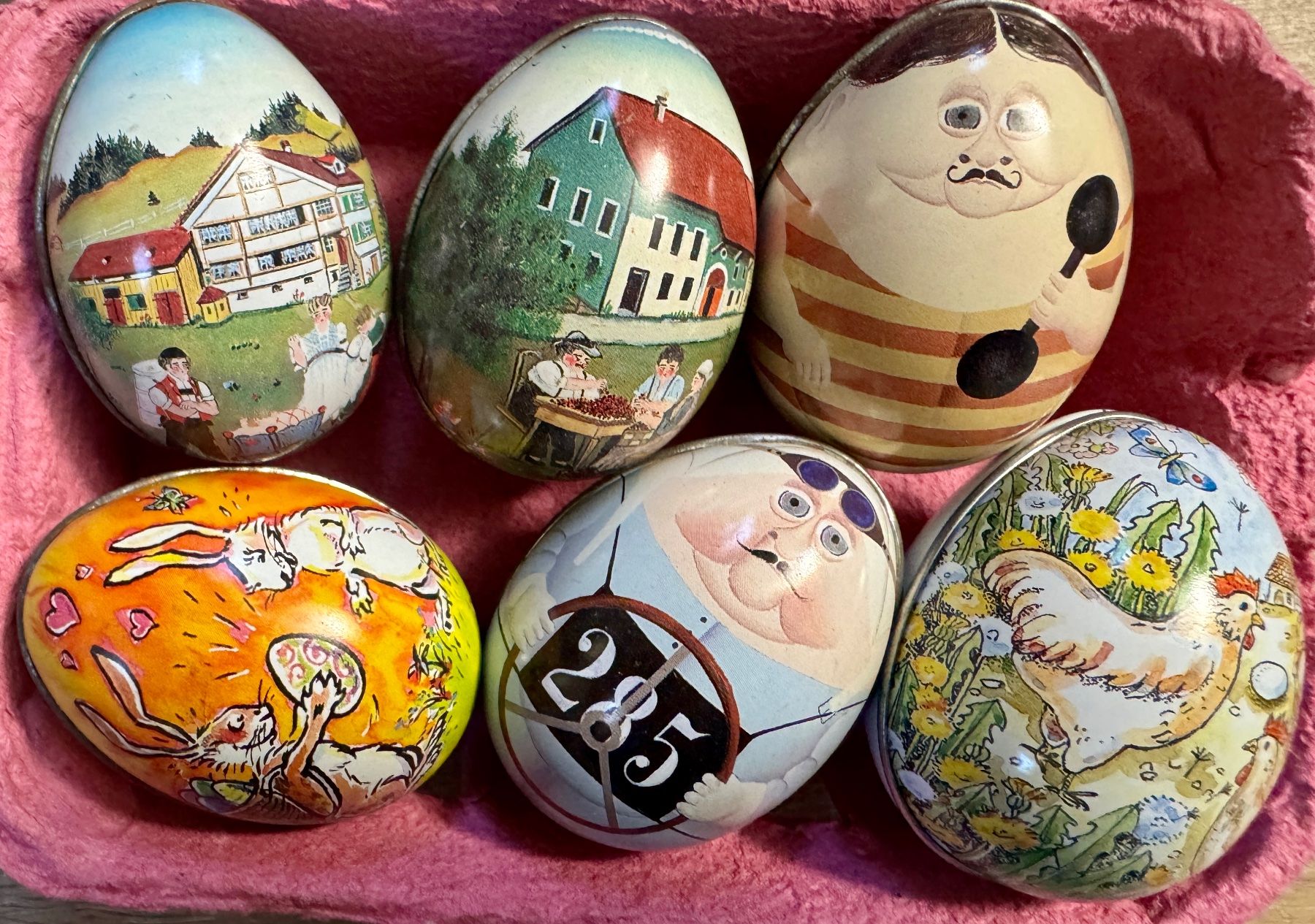 Tutte le decorazioni: 9 Stk. Blecheier Ostern Blech Eier Blechei LÄCKERLIHUUS – Usato da Rothrist venduto da Luckywinner 3