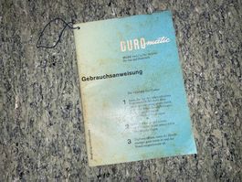 Kochbuch DuroMatic Model Anleitung Rarität  50er  60er Jahre