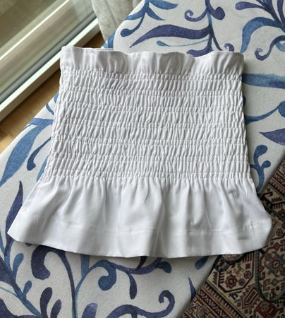 Damen Bandeau Top Weiss S 