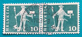 Nr.356 Paar  mit Stempel Zürich