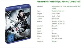 Resident Evil - Afterlife (2D + 3D Blu-ray)