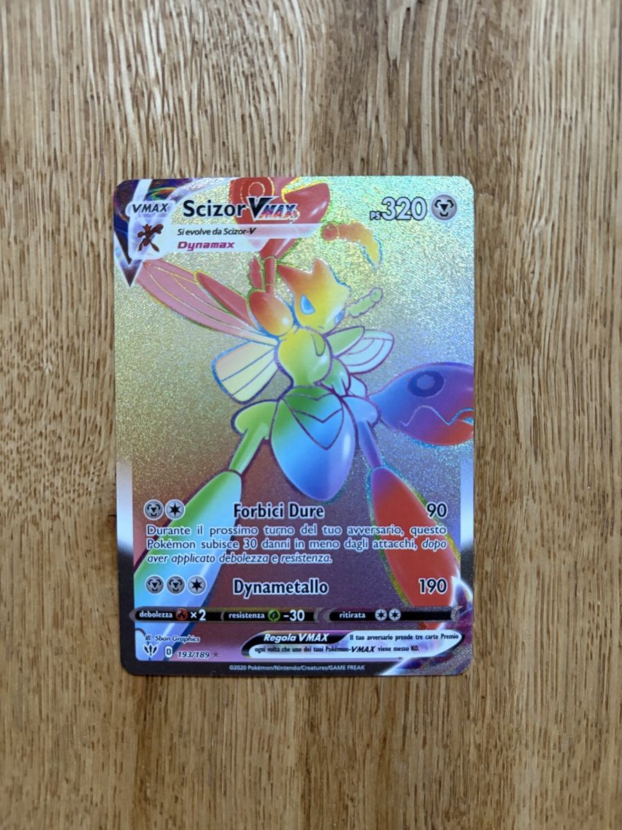 Pokémon Carte collezionabili: Scizor VMAX #193 Pokemon Darkness Ablaze IT – Nuovo (secondo la descrizione) da Celerina venduto da vyn_90