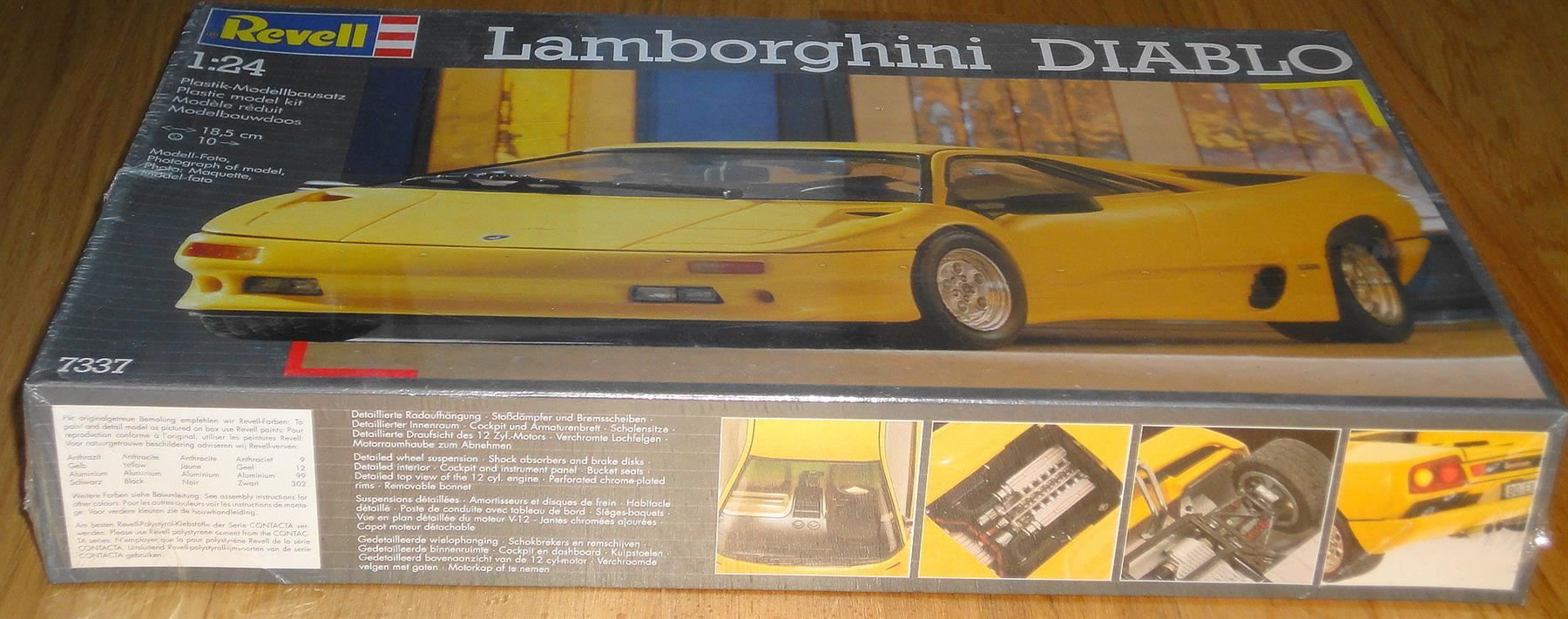Revell Kit di modellismo & Modellini statici: Revell Lamborghini Diablo 1:24 – Nuovo e nell'imballaggio originale da Frümsen venduto da Malibu69 1