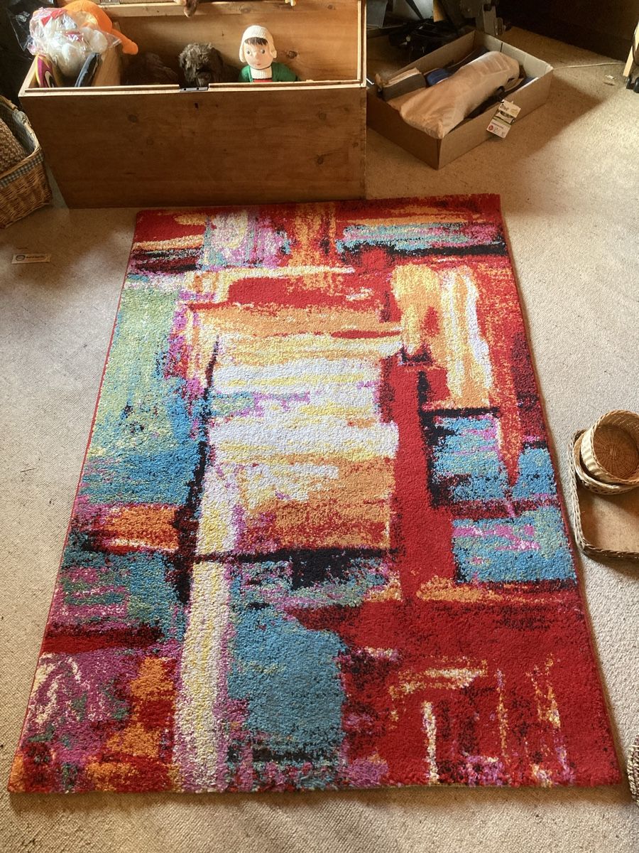 Tappetini fitness: Tapis 120 x 170 multicolore tendance rouge – Usato da Moudon venduto da dor_w8yr