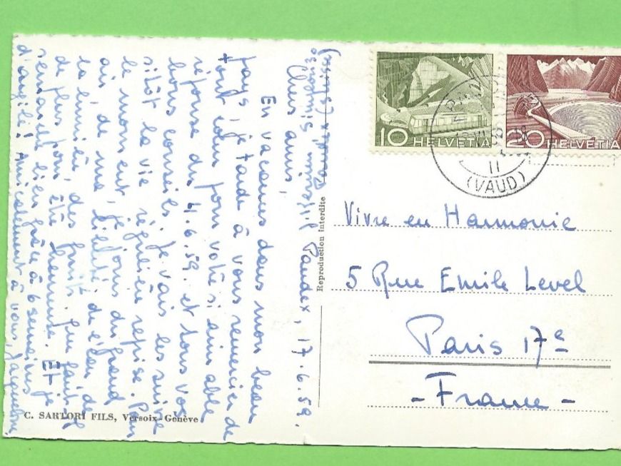 Cartoline postali: La Riviera Vaudoise (Cully) – Usato da Zürich venduto da t24_de 1