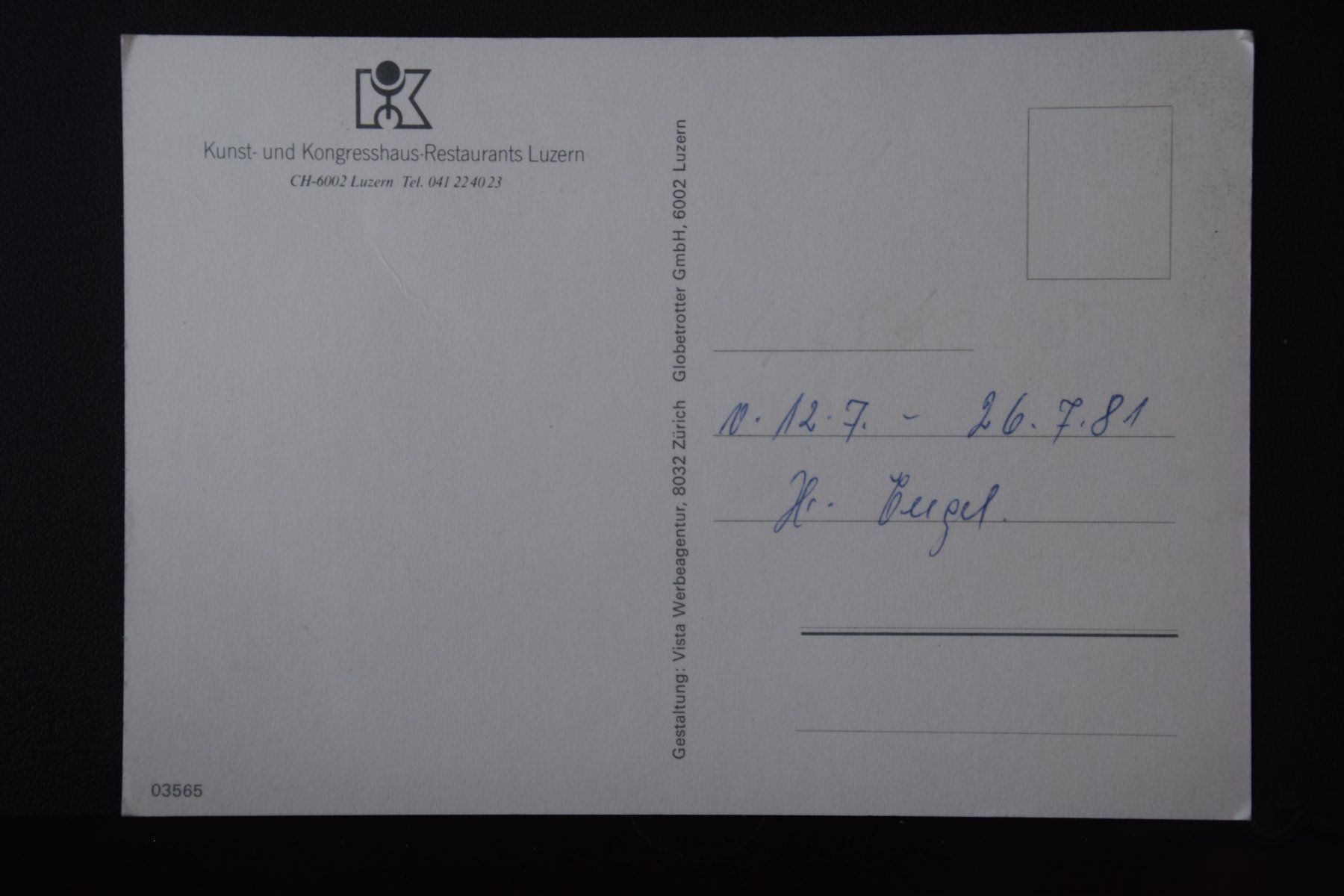 Cartoline postali: AK Luzern, Kunsthaus – Usato da Luzern venduto da CH2018 1