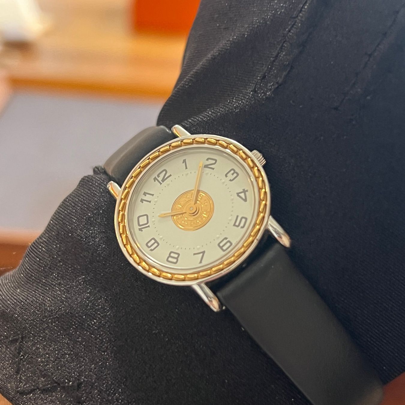 Hermès Orologi: Hermès Sellier Vintage Quartz Full Set SE4.220 – Usato da Carouge GE venduto da Watchaser 3