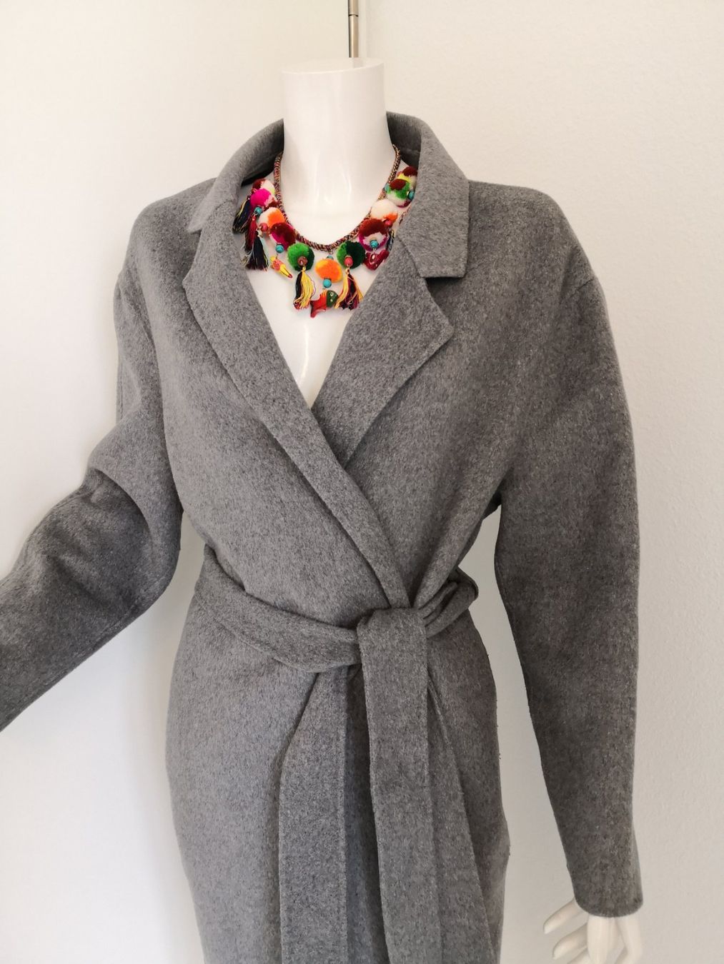 Mango Mäntel: 🤩MANGO SUIT WOLLBLEND-MANTEL MIT GÜRTEL HELLGRAU – Neu (gemäss Beschreibung) aus Olten von Naja-Twins-Twins 3