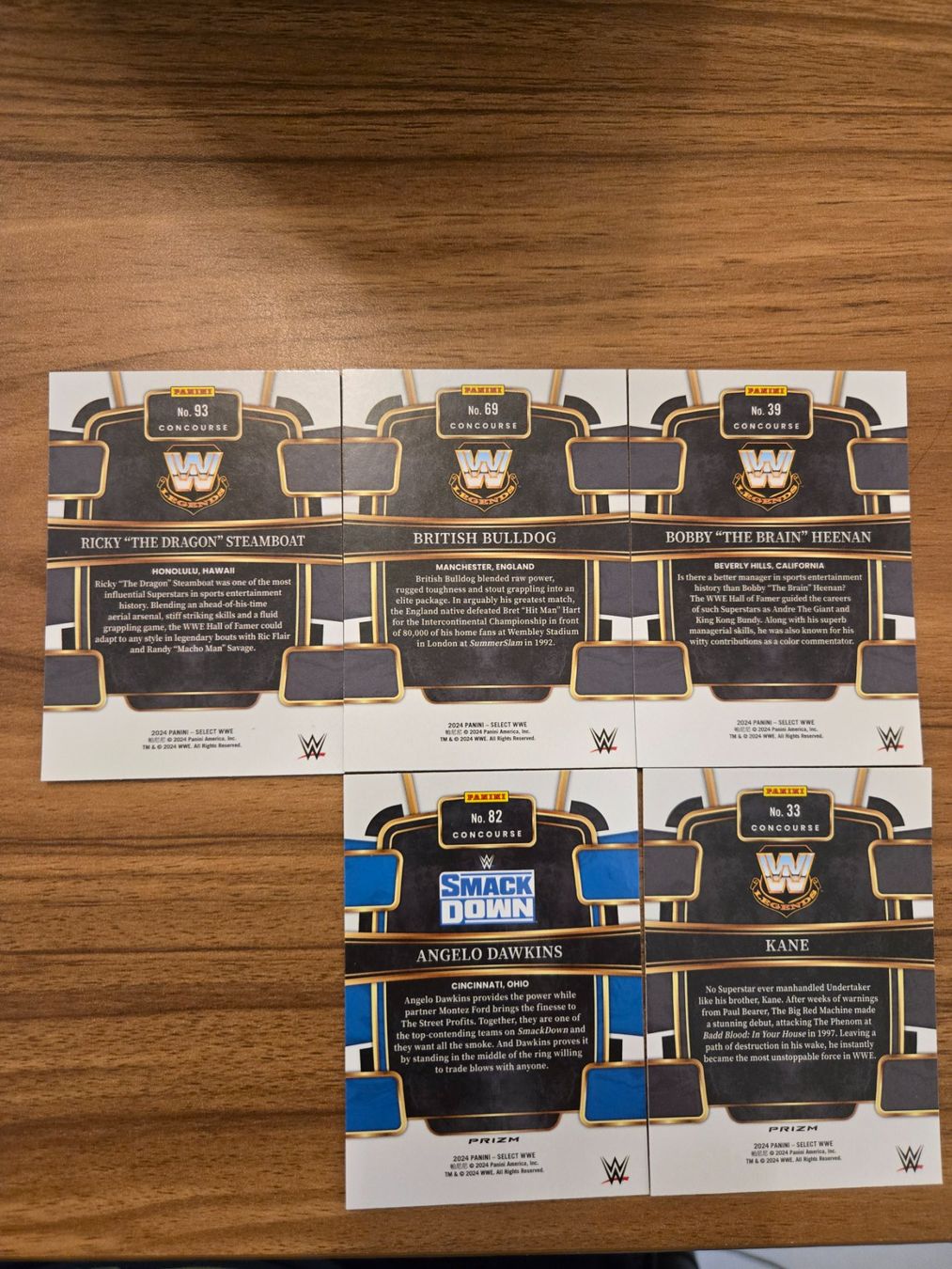 Carte collezionabili: 5 Carte Panini WWE Select 2024 Silver – Usato da Pregassona venduto da med_fk22 1