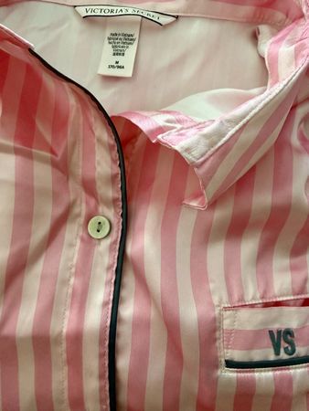 Pyjama Set Victoria's Secret rosa gestreift Grösse M
