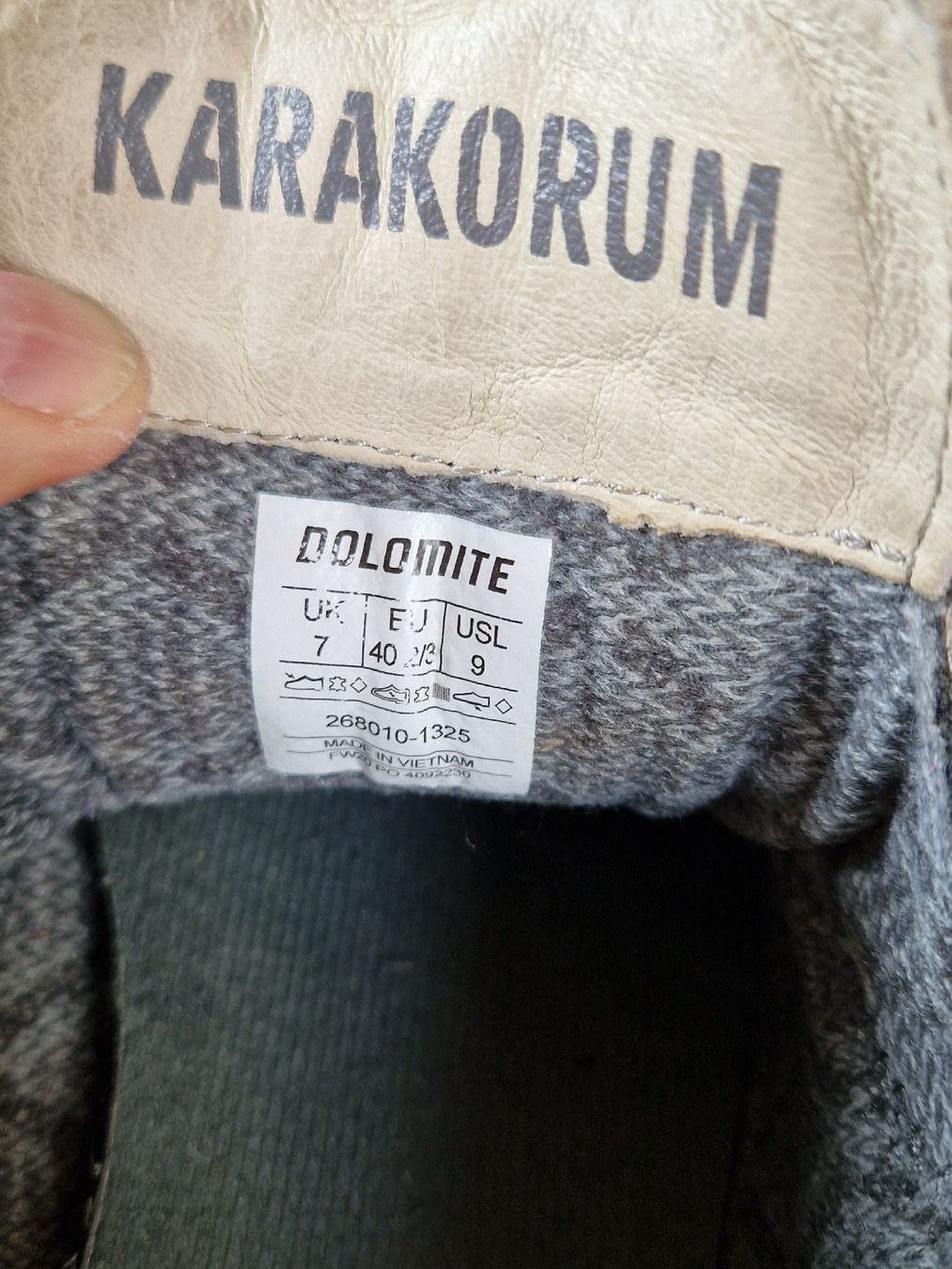 Dolomite Scarpe da donna: Dolomite Karakorum, leichter Wanderschuh, Gr. 40 2/3 – Usato da Hilterfingen venduto da Housi32 5