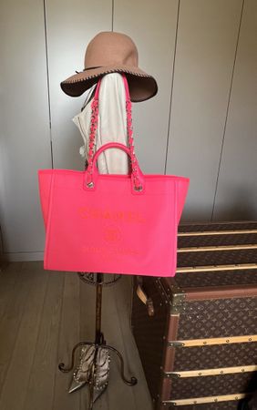 Chanel Deauville Shopper pink, NEU Fullset