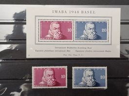 Schweiz IMABA Block W29-31 1948 - ** / Kat: 180.--