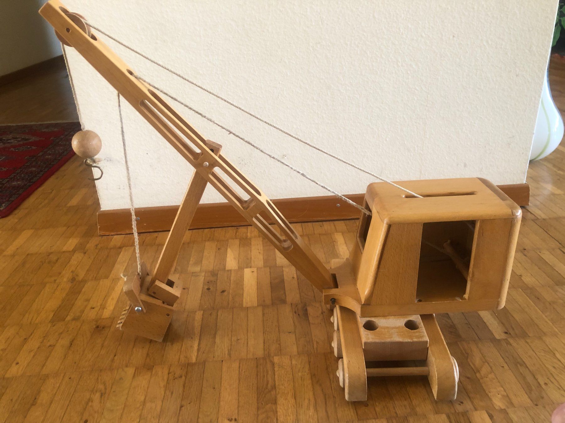 Giocattoli: Holz- Seilbagger /Kranwagen – Usato da Bassersdorf venduto da sammelfloh 8
